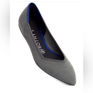 Rothy's The Point Cloud Size 9.5 Gray Knit Flats Washable Preppy Career Comfort
